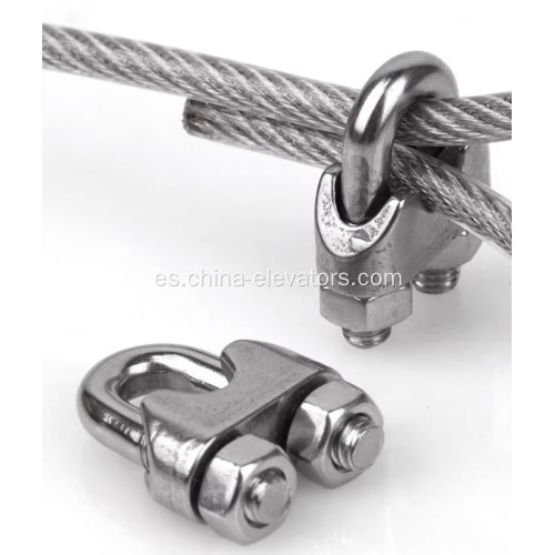 304 clip de cuerda de acero inoxidable para ascensores 6 mm 8 mm 10 mm 12 mm 13 mm 16 mm
